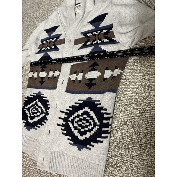 Aztec Print Men’s Cardigan Sz Large Cotton Blend Urban Pipeline - Picture 6 of 8